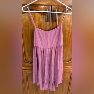 Wild Fable Dusty Rose Tie Open Back Mini Dress! Size Large.